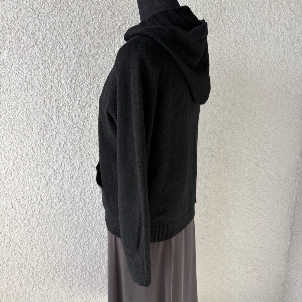 S. Christina Black Cashmere Hoodie - Brand New - L/XL - Picture 4 of 7